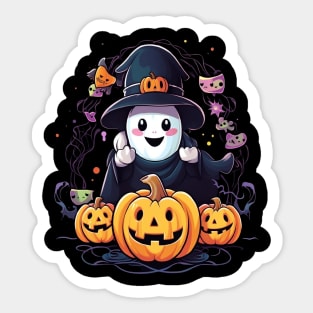 Boo Pumpkin Sticker